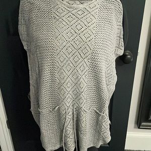 Grey knit summer top